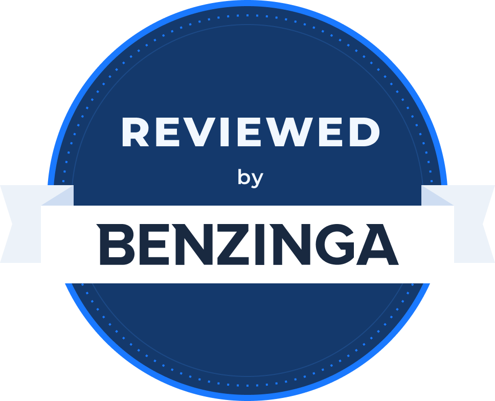 Benzinga Review Badge